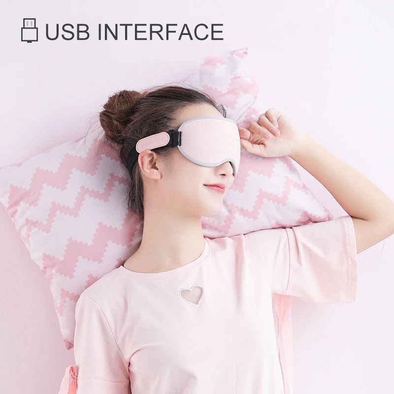 New Temperature Control Heat Steam Cotton Eye Mask Dry Tired Compress USB Hot Pads Eye Care Hot Heat Steam Eye Mask