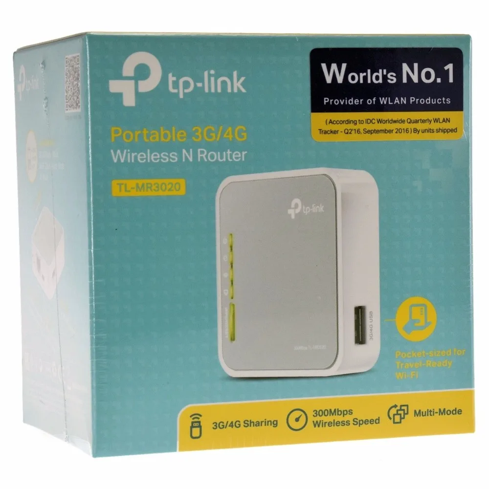 TP-LINK TL-MR3020 Портативный 3G/4G USB 2,0 Беспроводной путешествия N маршрутизатор точка доступа