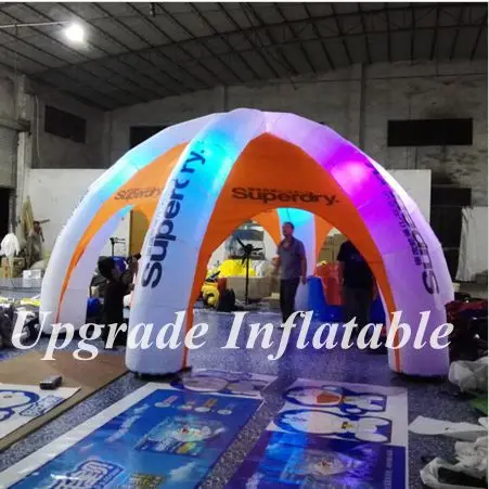 На заказ открытый надувной купол палатка со светодиодами для рекламы, выставки