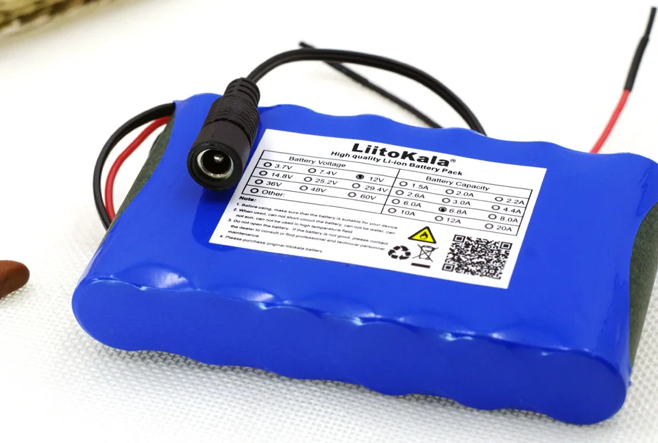Liitokala 12 В 6 8 Ач 6800 мАч 18650 перезаряжаемые батареи в PCB литиевая батарея Защитная