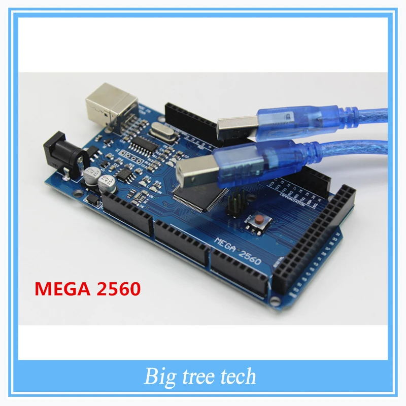Free shiping Mega 2560 R3 Mega2560 REV3 ATmega2560 16AU Board USB Cable Compatible Good Quality