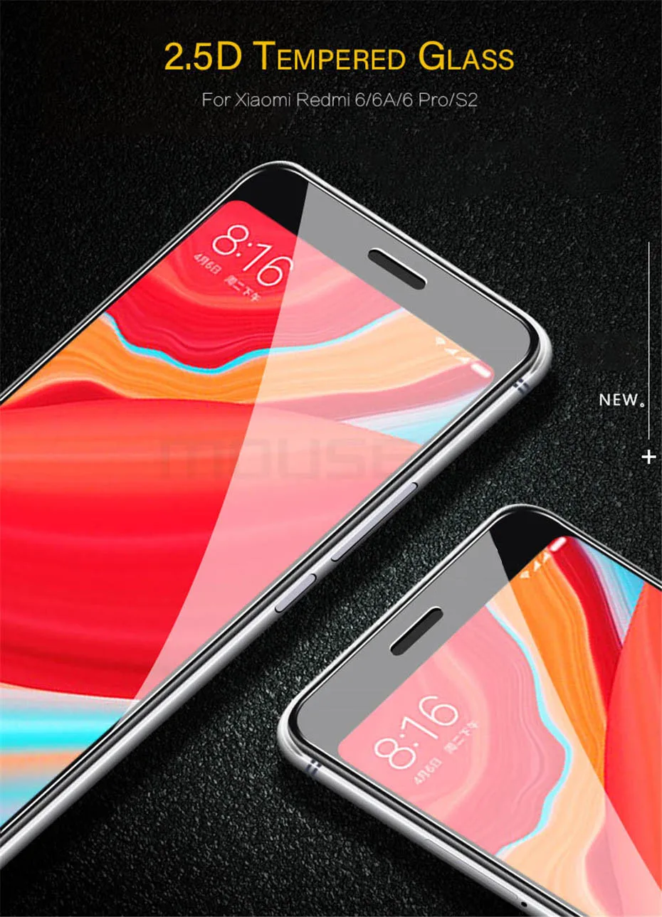 MOUSEMI Tempered Glass For Xiaomi Redmi 6 6a 6 Pro Screen Protectors Film Protective Glass On S2 For Xiaomi Redmi S2 6 Pro Glass (1)