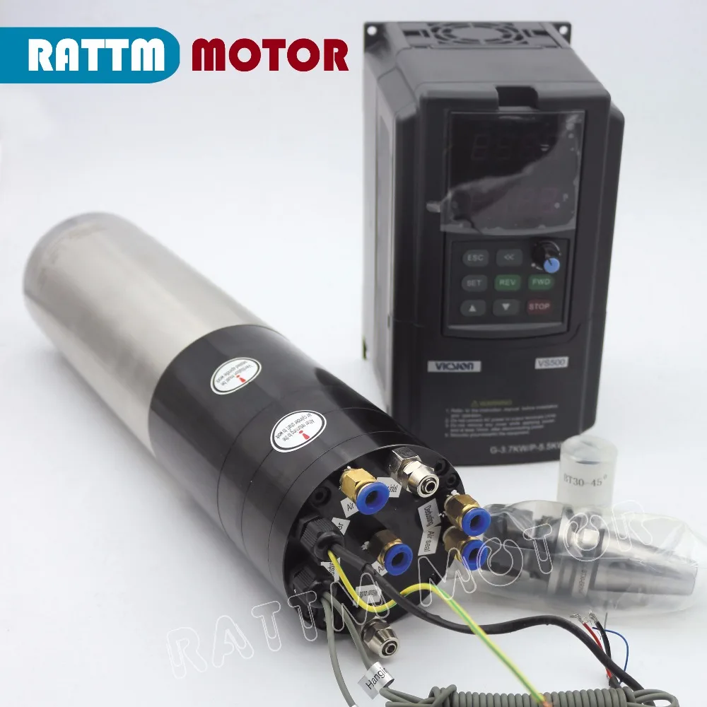 

3KW CNC ATC SPINDLE MOTOR KIT BT30&3.7KW SUNFAR brand Inverter 380V FOR CNC MILLING MACHINE