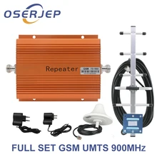 Светодиодный экран GSM 900 МГц umts 2G/3Gcelular повторитель сигнала мобильного телефона усилитель, 900 МГц+ Яги/потолочная антенна