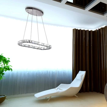 

Chandelier light fixture K9 Crystal Stainless steel led lighting Single Long Exquisite AC110-220v driver controllor dimmer