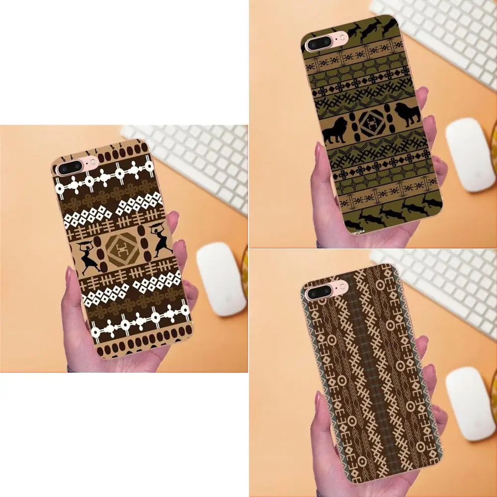 ТПУ персонализированный узор Африка ацтекский этический Доминант для Apple iPhone X XS