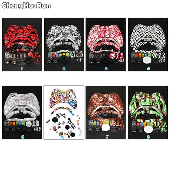 

ChengHaoRan Full Set Shell Housing Cover Case with Buttons Accesories Kit for Xbox 360 Xbox360 Wire Controller Replacement