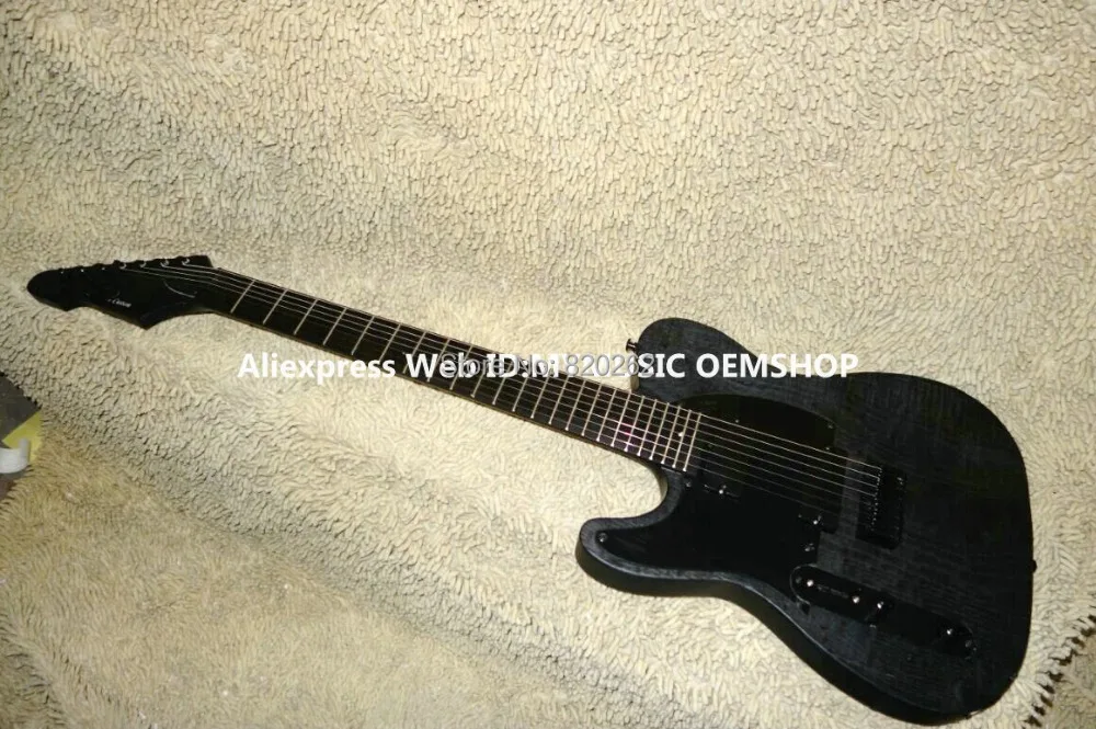 

Left Handed Custom Shop 7 Strings Electric Guitar Ebony Fingerboard One Piece Neck HOT