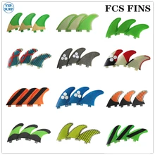 Barbatanas quilhas de surf fcs g5, quilhas para prancha de favo de mel, conjunto de tri quilhas de fibra de carbono