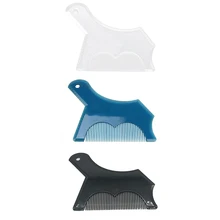 1 шт., придание формы, инструмент-шаблон для Для мужчин Гибкая укладка бороды инструмент руководство для шаблон для бритья волос бороды для выпрямления гребень Горячие волосы расческой