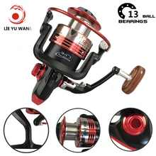 Lieyuwang 1000-7000 5.5: 1 13вв катушка рыболовная Подачи в Одну Сторону Подшипники Рыболовные катушки катушка для спиннинга фидер всё для рыбалки Рыболовная катушка Carretilha де pesca Shimano мулинете рыбалка