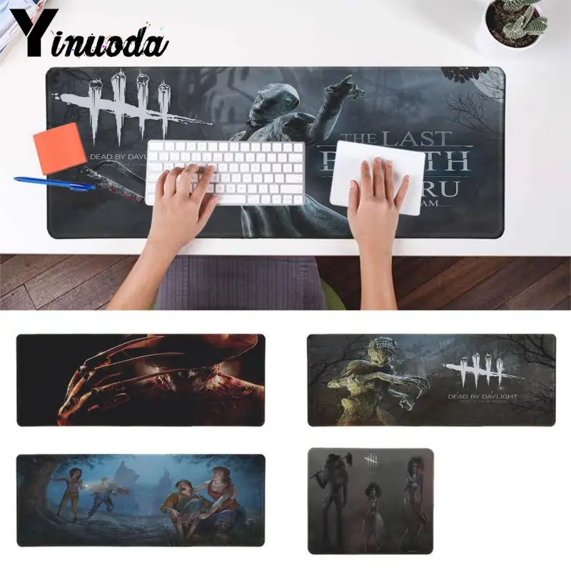 Yinuoda Top Quality dead by daylight Large gaming Mouse pad PC Computer mat mouse mat high quality DIY picture with edge locking