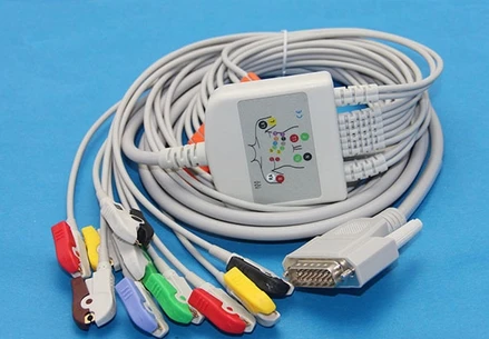 Совместимый Новый Nihon Kohden/Biocare/DongJiang цельный 10 проводов ЭКГ монитор пациента