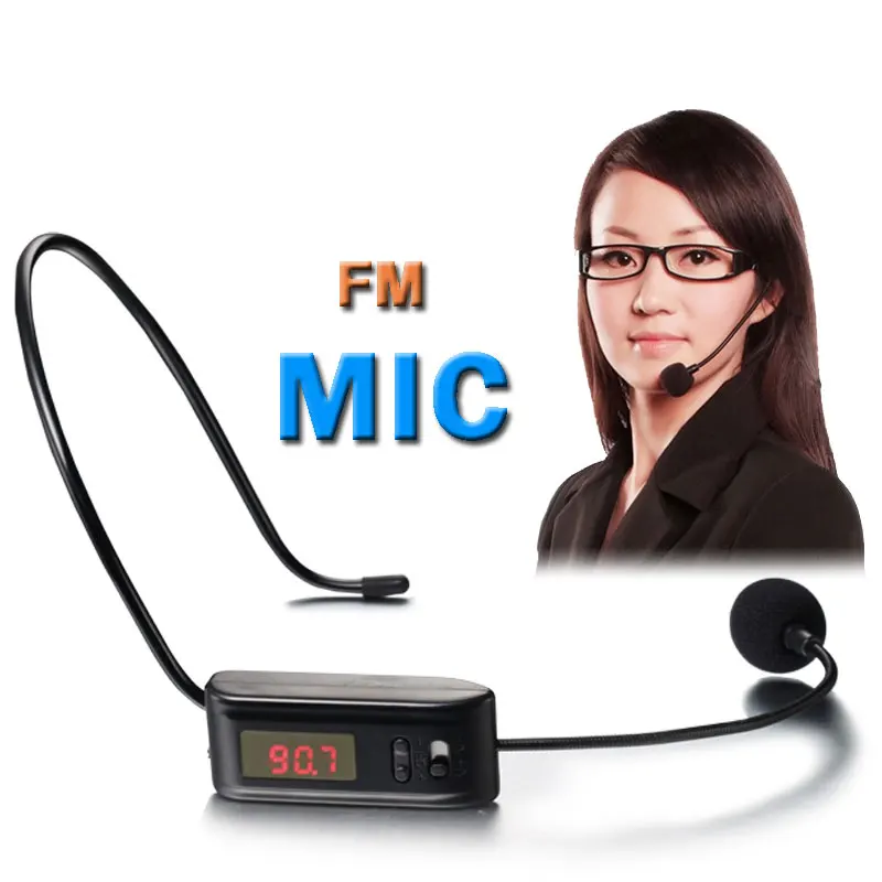 

FM Wireless Microphone Headset Megaphone Radio Mic For Loudspeaker Teaching Meeting Radio Mic for Tour Guide Salesman JUNKE MIC