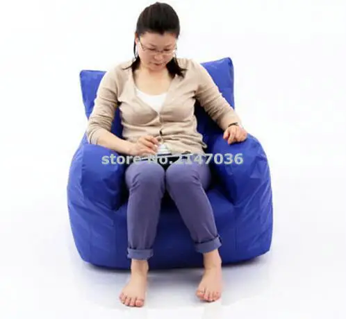 big joe bean bag armchair, original beanbag sofa cushion with arm rest. waterproof and dirt proof , with handle design
