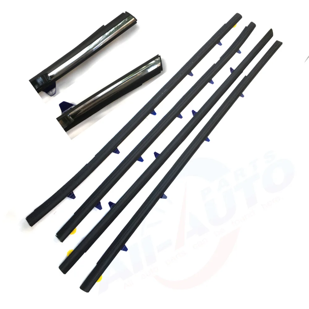 

4pcs Front Rear Left Right Window Moulding Weatherstrip Fit For Accord 98-02