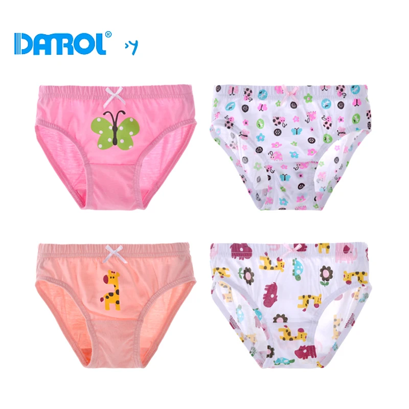 2Pcs/Box 3T 8T Cotton Baby Girl Underware Baby Panties For Girl Soft