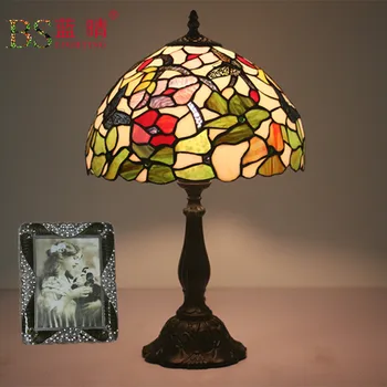 

Fashion Design Turkish Mosaic Lamps E27 Base Handmade Glass Lampsahde Bedroom Bedside Vintage Table Lamp Light Fixtures