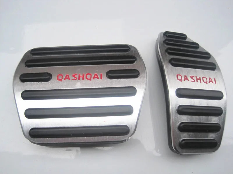 Alloy-Brake-Accelerator-No-Drill-Pedal-Non-slip-Pad-Cover-For-Nissan-Qashqai-AT-Accessories (3)