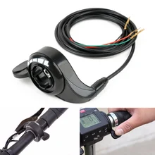 1Pcs Black Electric Bike Scooter Universal Thumb Throttle Speed Control Handle For E-Bike Electric Bicycle New 1Pcs Black Electric Bike Scooter Universal Thumb Throttle Speed Control Handle For E-Bike Electric Bicycle New