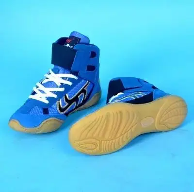 المهنية أحذية مصارعة المطاط تسولي تنفس الملاكمة المصارعة الأحذية التدريب القتال القتال رياضية زائد حجم 033002