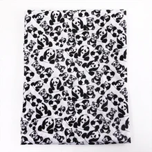 50*145 см Лоскутная Ткань с принтом панды из полиэстера и хлопка для детских постельных принадлежностей домашний текстиль для шитья куклы Тильда 51876