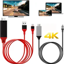 4K Тип C телефон к телевизору HDMI кабель адаптер USB C видео ссылка для MacBook Google Chromebook Pixel samsung galaxy S8 S9 S10 S10e