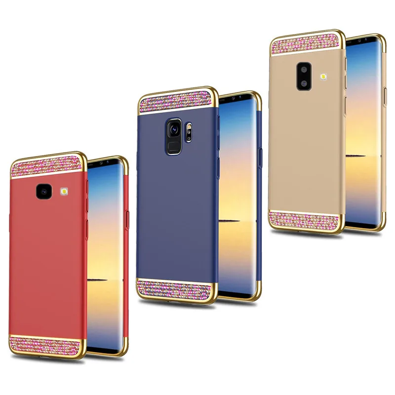 Блестящий Кристальный чехол для Samsung Galaxy S8 S9 J6 Plus SM-610F противоударный J4 J7 Core