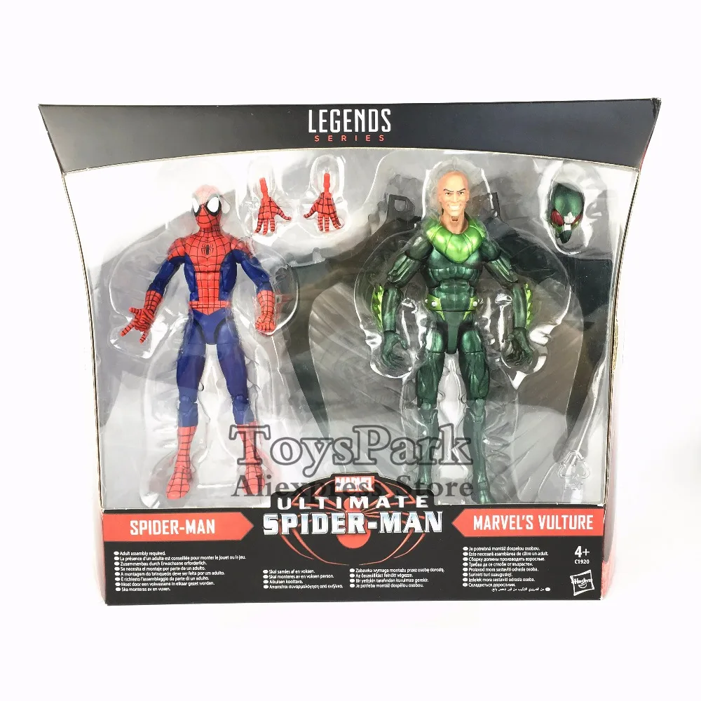 

Marvel Legends Series 6" Ultimate Spider Man & Vulture Action Figure 2017 2-Pack Walmart Exclusivite Collectible Original