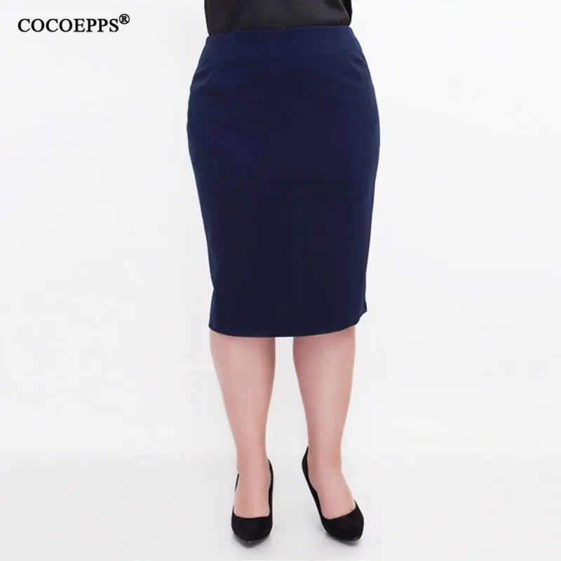 

5XL 6XL 2019 High Waist Women Summer Skirt Office OL Plus Size Bodycon bandage Pencil Skirt girl Slim Sexy Elegant Split Skirts