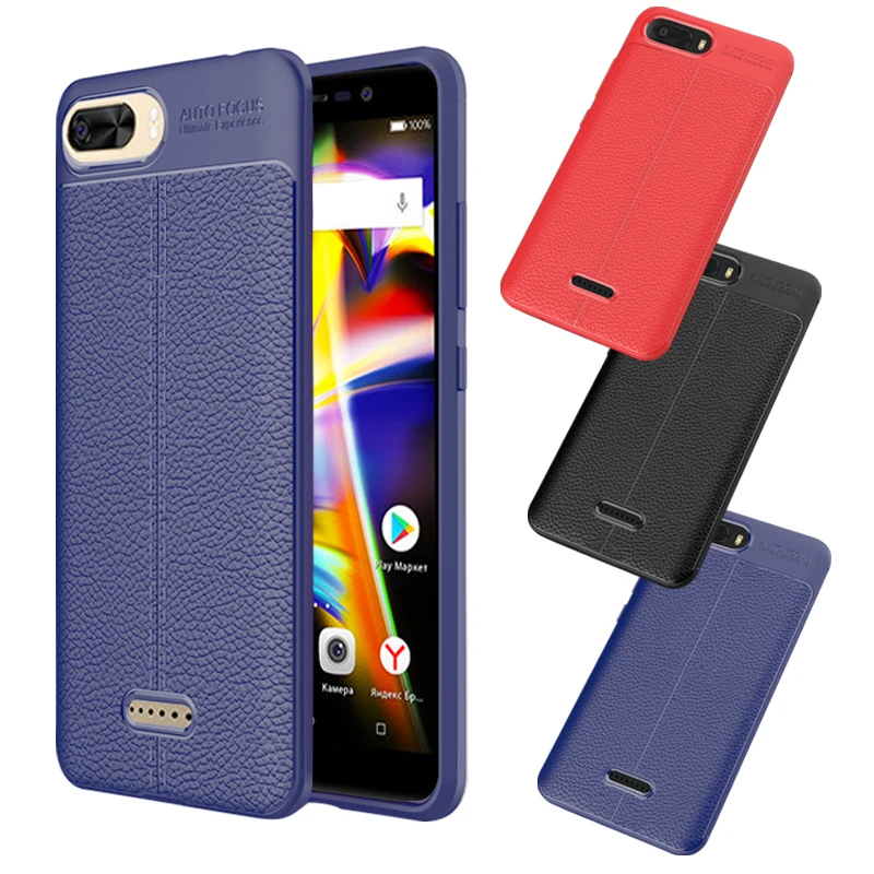

For BQ 5508 L Soft Case Matte Litchi Leather Lines TPU Cover for BQ-5508L NEXT LTE Shell Bag Housing Phone Cases