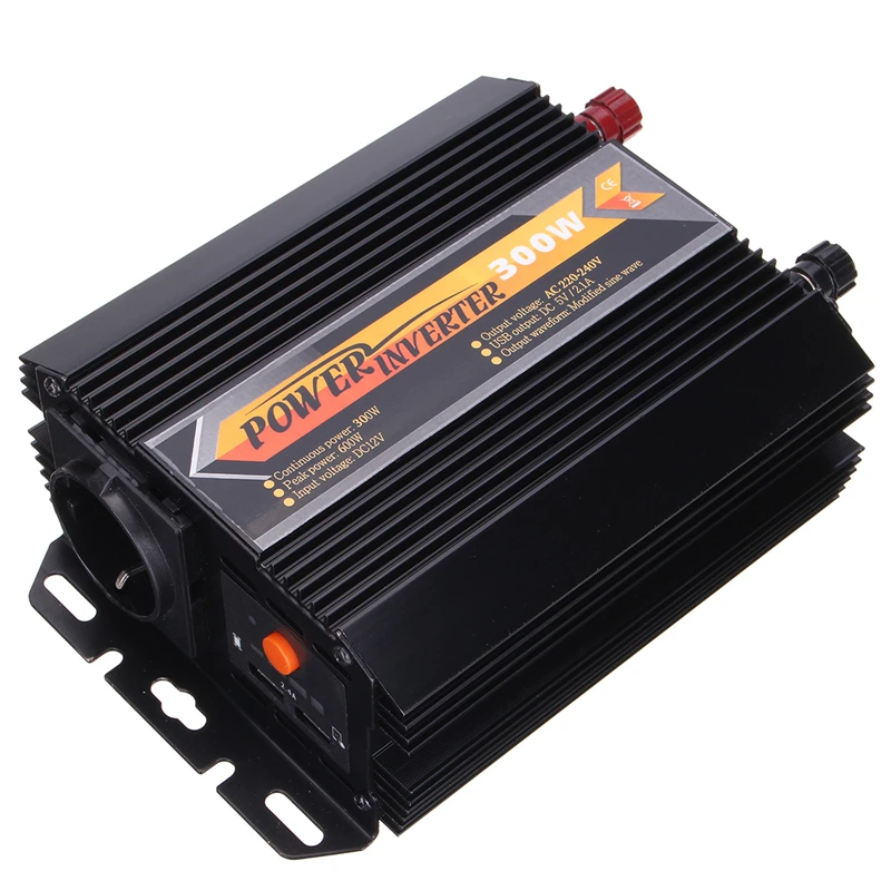 

Inverter 12/24V 220-240V Max 600 Auto Modified Sine Wave Voltage Transformer Power Inverter Converter Car Charge USB LCD Display