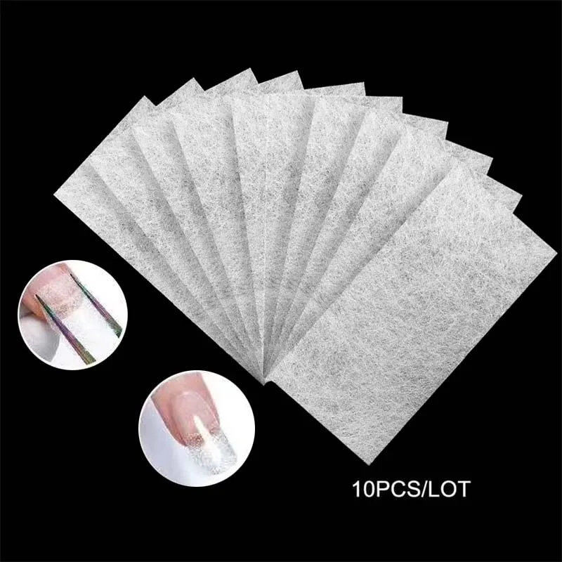 

10PCS/LOT Silk Nail Extension Fiberglass Reinforce for Nail Building Extension Form UV Gel Acrylic Nail Art Tool Kit