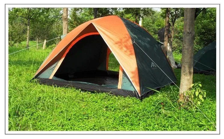 Ультра-светильник, портативная палатка для кемпинга, двухслойная, клейкая, против дождя, 3 человека, палатка, классические, горячие модели, против сильного дождя