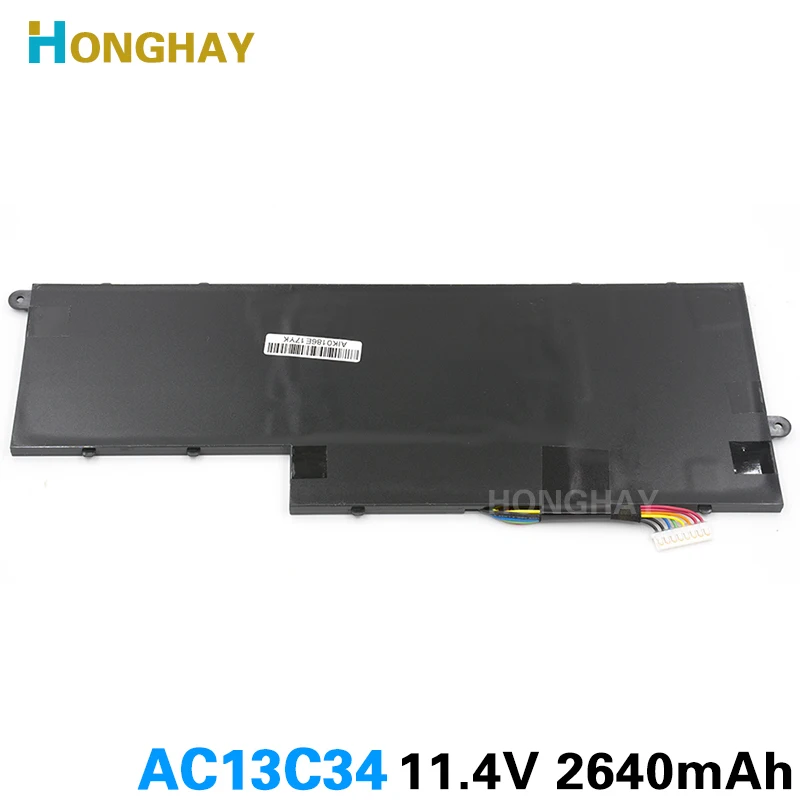 Tanie Honghay AC13C34 nowy oryginalny laptop bateria do ACER Aspire V5 122P ICP5 60 80 V5 132 E3 112 V5 122 apartments 11.4V 30wh 2640mah