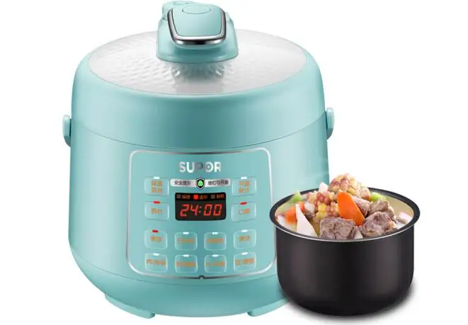 

SUPOR household mini food MACHINE SY-25YC8110 2.5L intelligent electric pressure rice cooker SOUP STEW MEAT BLUE 110-220-240v