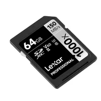 cartao דה memoria u3 Lexar כרטיס SD 150MB / S 64GB cartao דה memoria Professional 1000x UHS-II כרטיסי U3 Flash כרטיס זיכרון עבור מצלמה 3D 4K דיגיטלי (5)