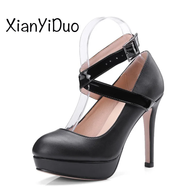 

Xianyiduo fashion Women's Shoes ROUND Toe Platform Heigh Pumps red sexy big large plus size US9 US10 US10.5 40-43 /1216