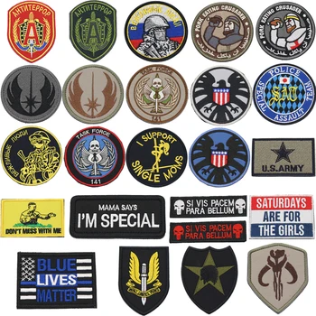 

3D Embroidery Military Patch Tactical Embroidery Clothes Backpack Hat Patch For Crocheted Bag Delivery Rough Surface Paste