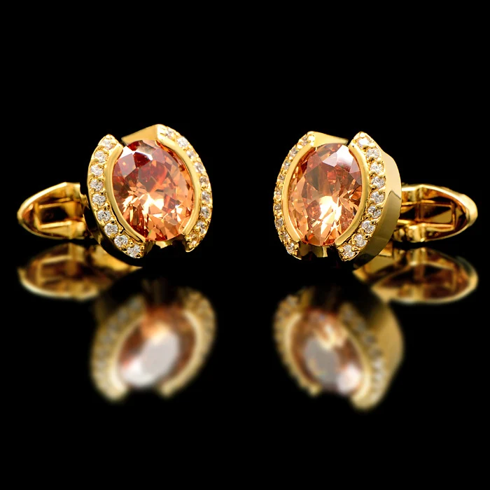 KFLK Luxury 2020 HOT shirt cufflinks for mens Brand cuff buttons Crystal cuff links Gold High Quality abotoaduras Jewelry