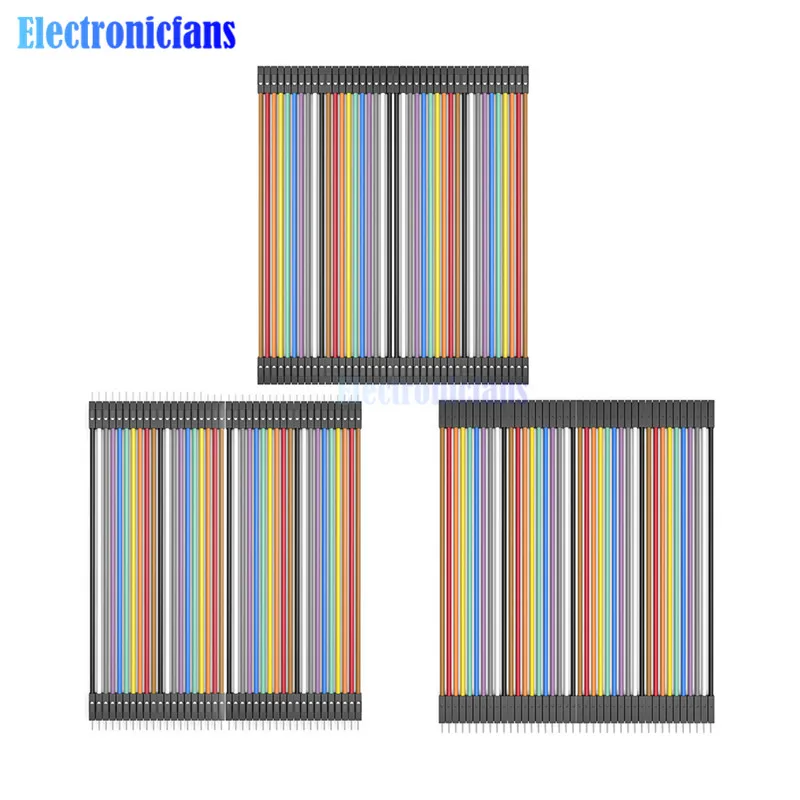 120 шт. Dupont line 20 см мужской+ Мужской к женскому+ Женский к женскому соединительному проводу Dupont кабель для Arduino