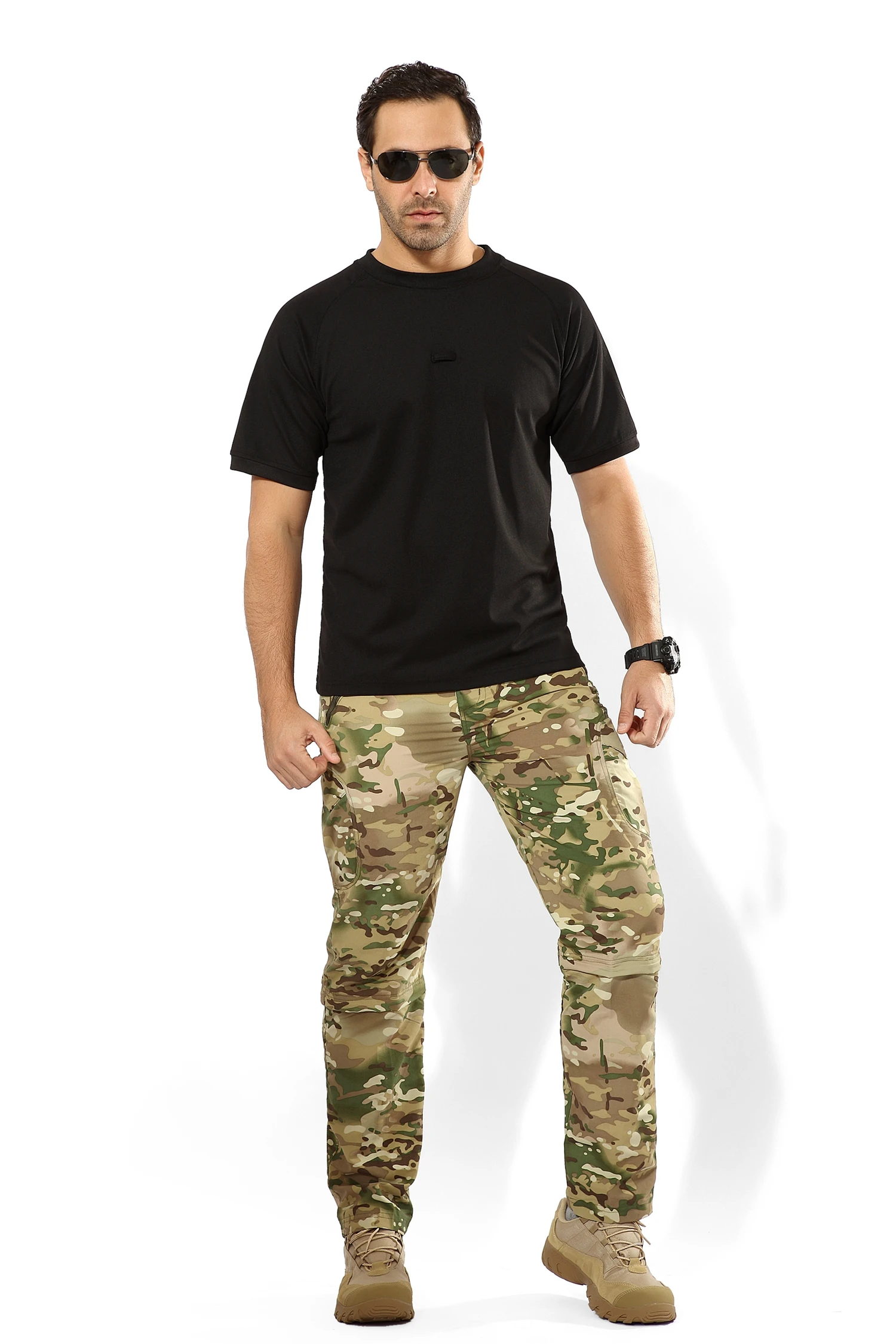 Летние новые съемные быстросохнущие тактические брюки-карго, мужские армейские военные брюки, мужские повседневные легкие брюки XXXL
