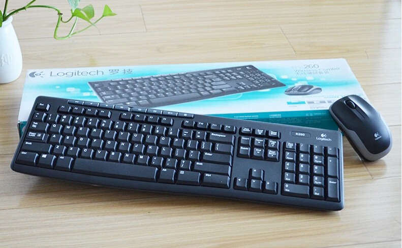 100% auténtico Original Logitech Wireless Keyboard y el ratón Combo para PC de escritorio|mouse ear|mouse with retractable cordmouse -