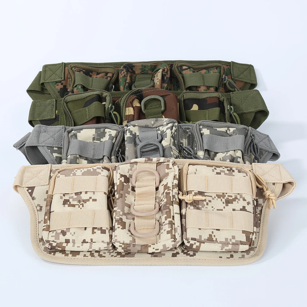 

Men's Outdoor Camping Bags Tactical Molle Backpacks Pouch Belt Bag Military Waist Backpack Soft Sport Running Travel Bags XNC
