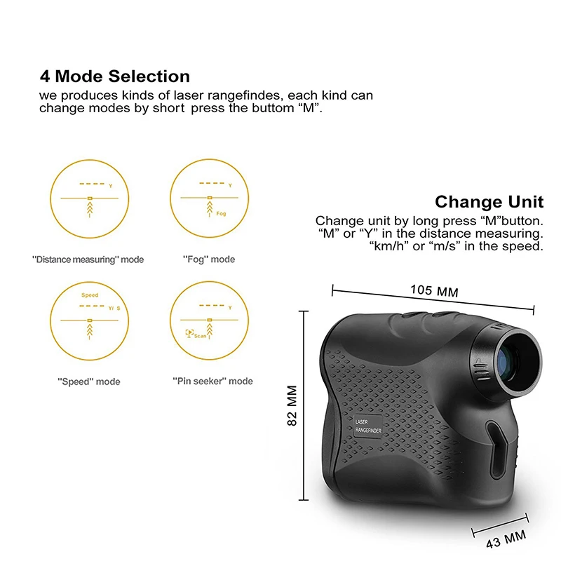 POTENCO 600m-1500m 6X Golf Laser Rangefinder Telescope Angle Range Finder For Hunting Speed-Heightangle Measuring Tool Telemetre POTENCO 600m-1500m 6X Golf Laser Rangefinder Telescope Angle Range Finder For Hunting Speed-Heightangle Measuring Tool Telemetre