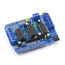 1 шт. L293D моторный привод щит двойной для arduino Duemilanove, плата расширения привода двигателя Щит управления двигателем
