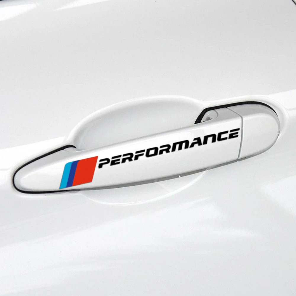 4 шт. автомобильные наклейки на дверную ручку bmw f30 f34 f10 e46 e39 e60 e90 e70 e71 x5 x6|decorating