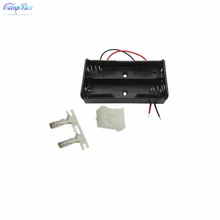 50Pcs 2×18650 Battery Case Holder Socket Wire Junction Box With 15cm Wires, PH 2.0 Header and Crimps