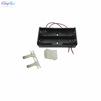 

50Pcs 2x18650 Battery Case Holder Socket Wire Junction Box With 15cm Wires, PH 2.0 Header and Crimps