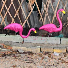 1 Para rosa kunststoff flamingos gartenhof rasen dekoration Hochzeit jardin landschaft dressing verzierte verzierungen